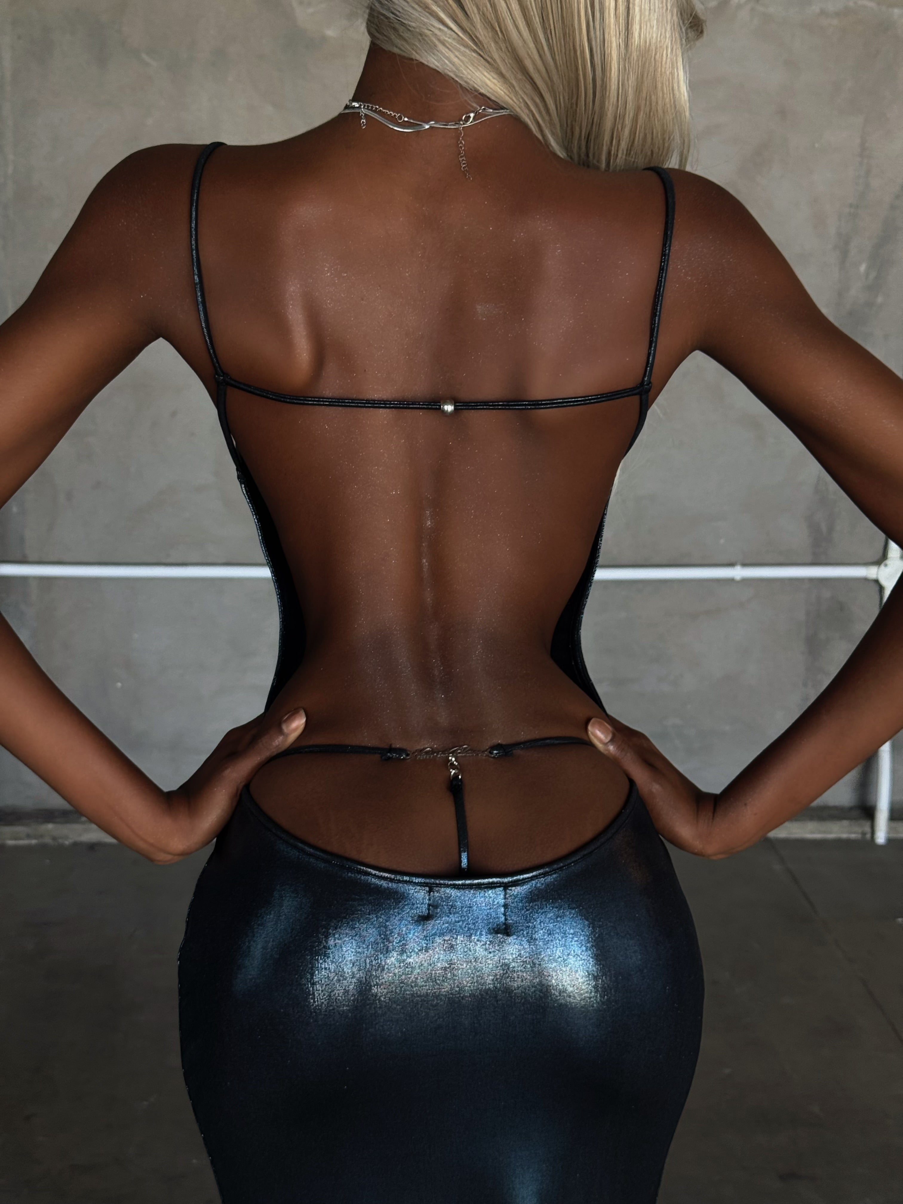Miroir Bleu Nuit Dress